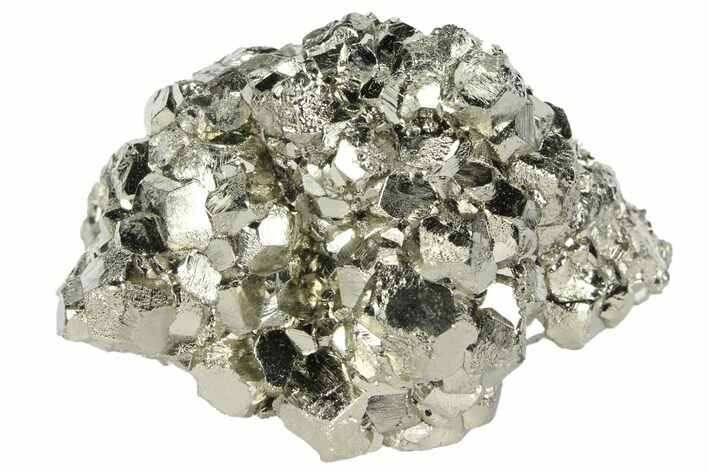 Gleaming Pyrite Crystal Cluster - Peru #94345